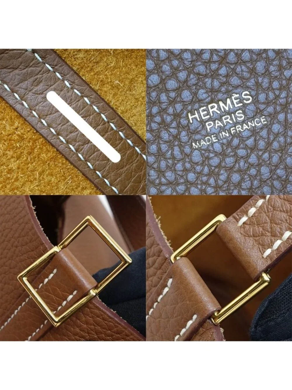 Hermes Picotin Lock MM Brown Taurillon Clemence GD Handbag Bag